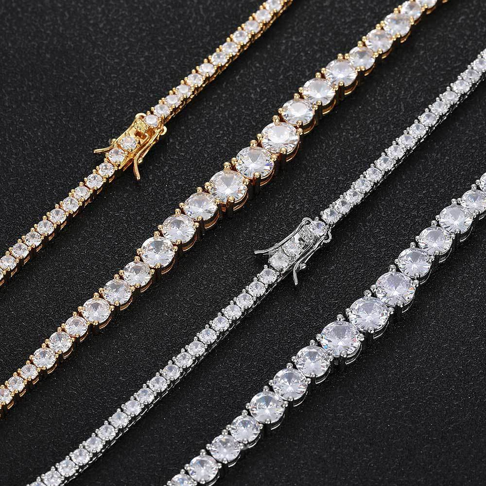 Colier/bratara model tenis din zircon