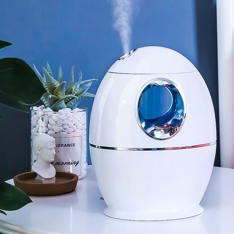 Mini umidificator de aer și difuzor de arome de 800 ml, cu 7 lumini LED
