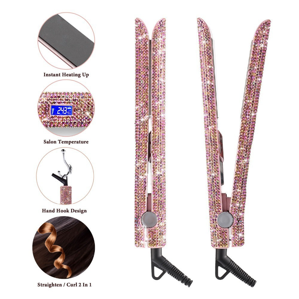 Model de placa de indreptat parul neted cu efect de diamant