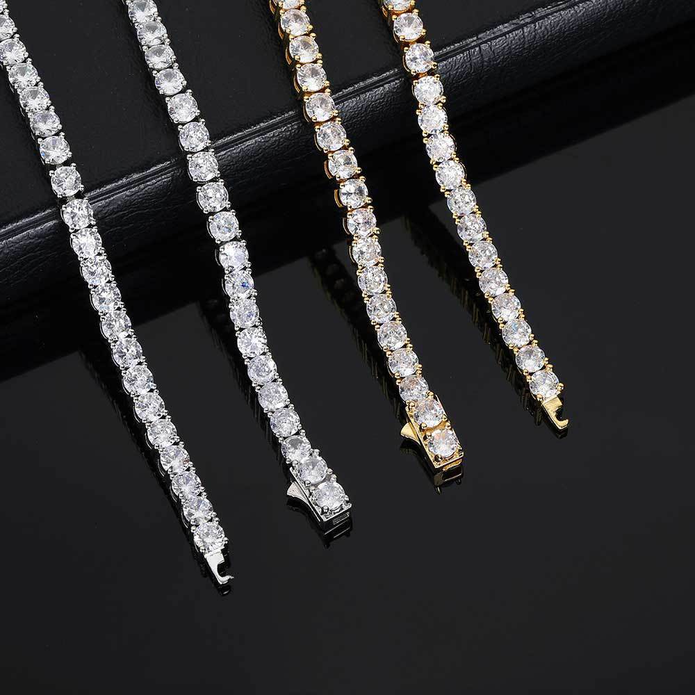 Colier/bratara model tenis din zircon