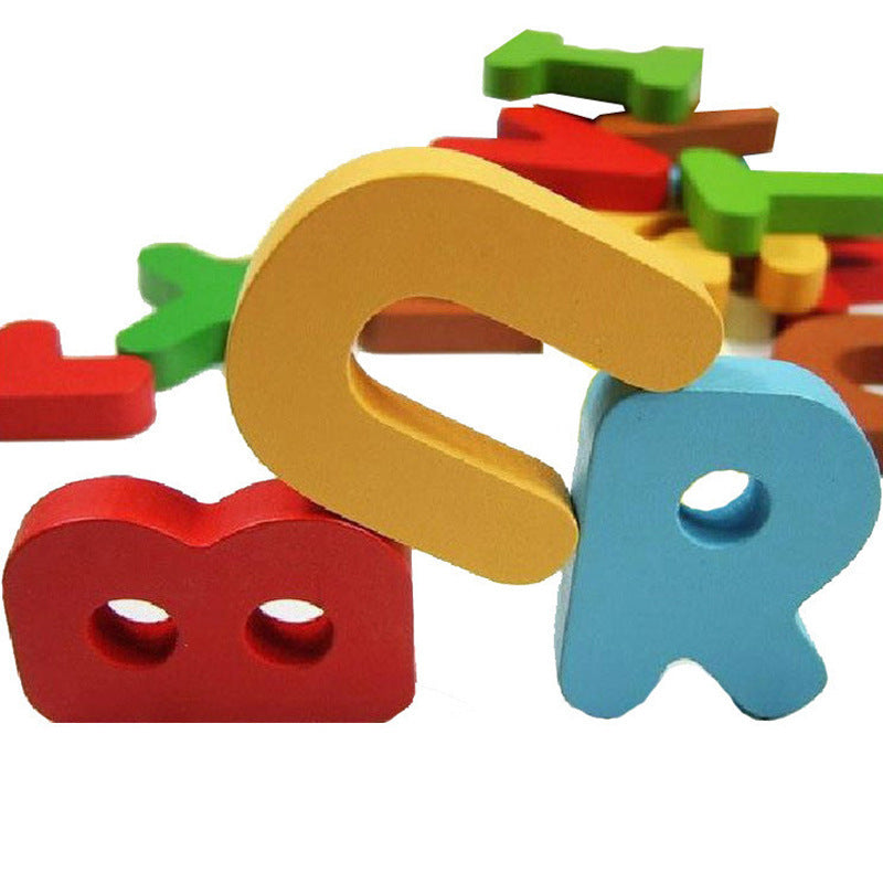 Puzzle intuitiv pentru copii, litere și desene