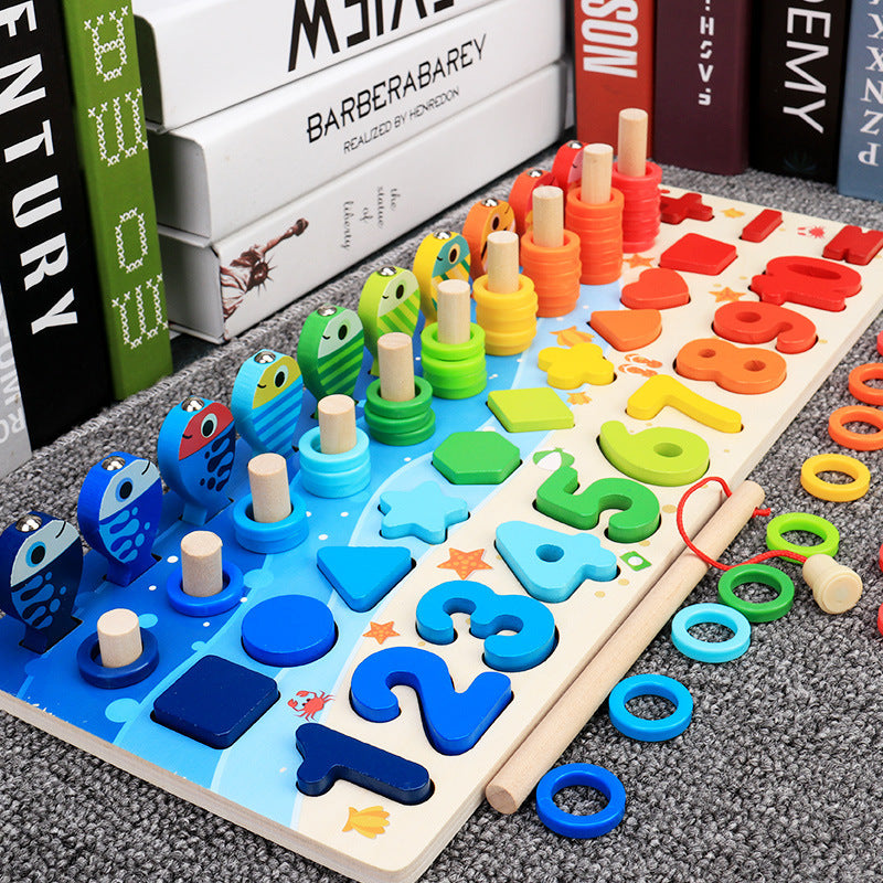 Jucarii educative pentru copii, puzzle-uri, cifre, forme din lemn