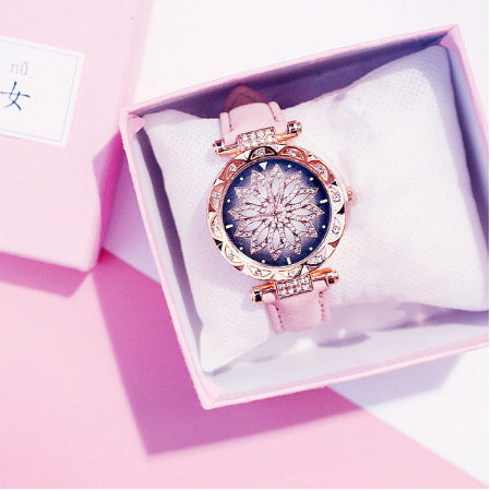 Ceas de dama cu efect de diamant