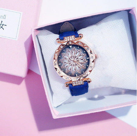 Ceas de dama cu efect de diamant