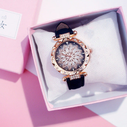 Ceas de dama cu efect de diamant