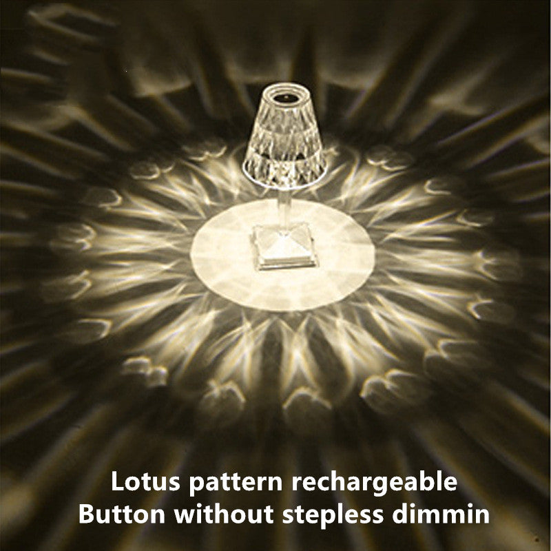 Lampa de masa cu efect de cristal