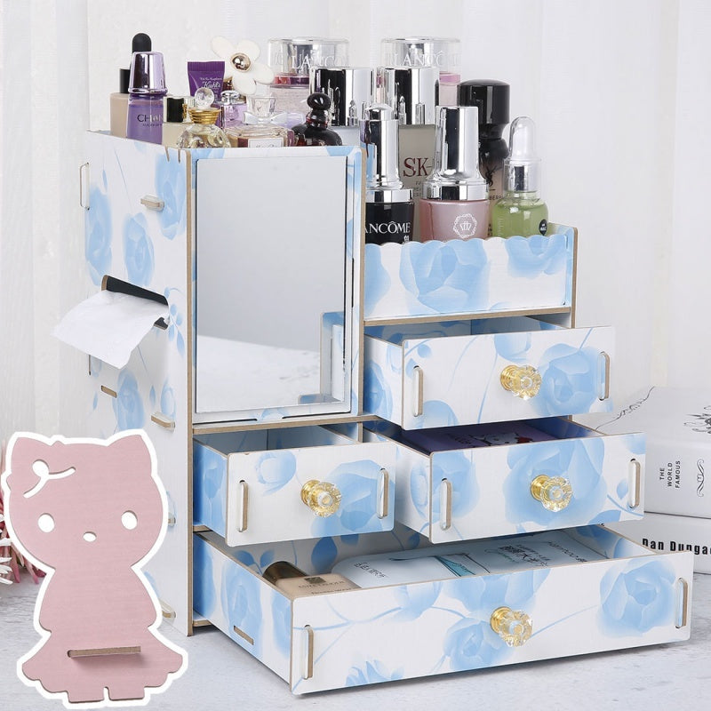 Dulap de depozitare din lemn, ideal pentru produse cosmetice