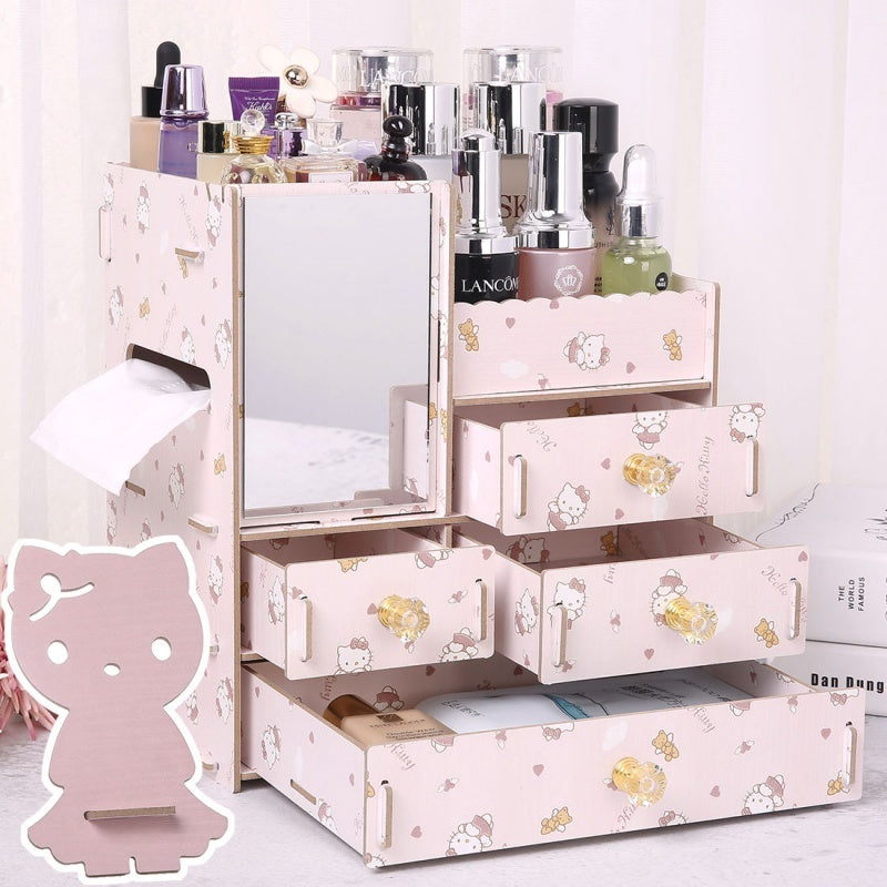 Dulap de depozitare din lemn, ideal pentru produse cosmetice