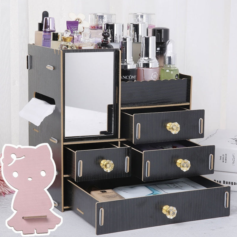 Dulap de depozitare din lemn, ideal pentru produse cosmetice