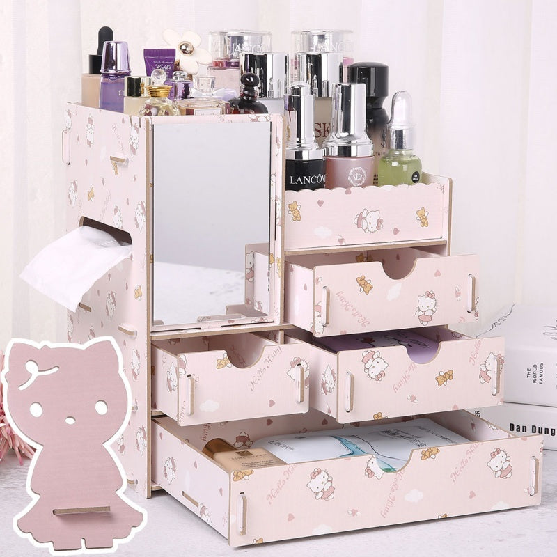 Dulap de depozitare din lemn, ideal pentru produse cosmetice