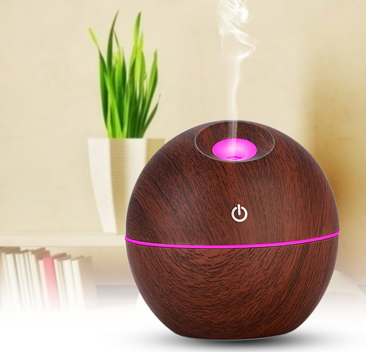 Purificator de aer cu umidificator cu difuzor de abur rece cu ultrasunete, 7 lumini LED multicolore