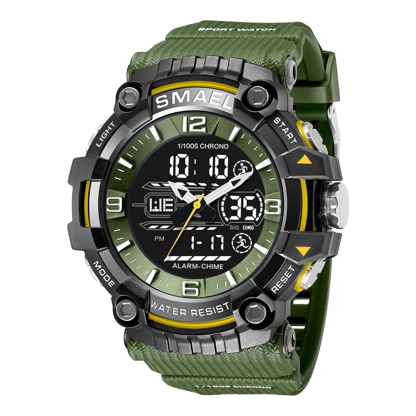 Ceas digital unisex rezistent la apa cu alarma