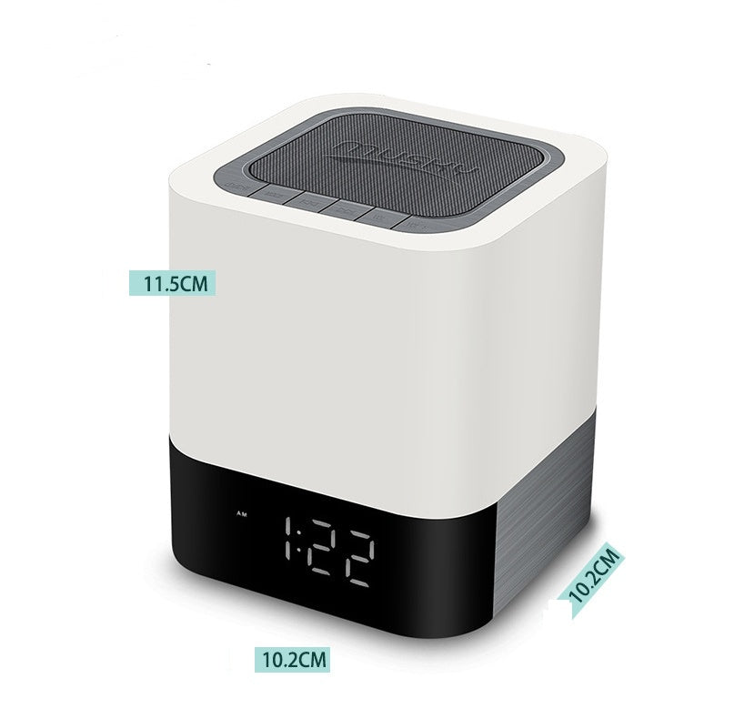 Difuzor Bluetooth cu lumina LED multicolora, afisare ora