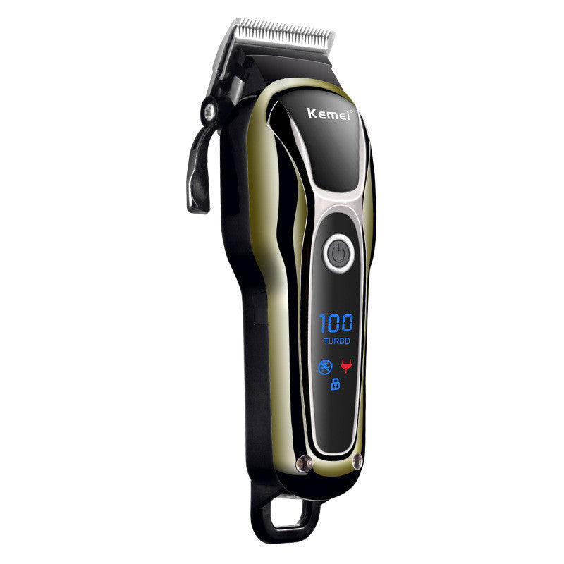 Razor electric profesional pentru păr și barbă, afișaj LCD
