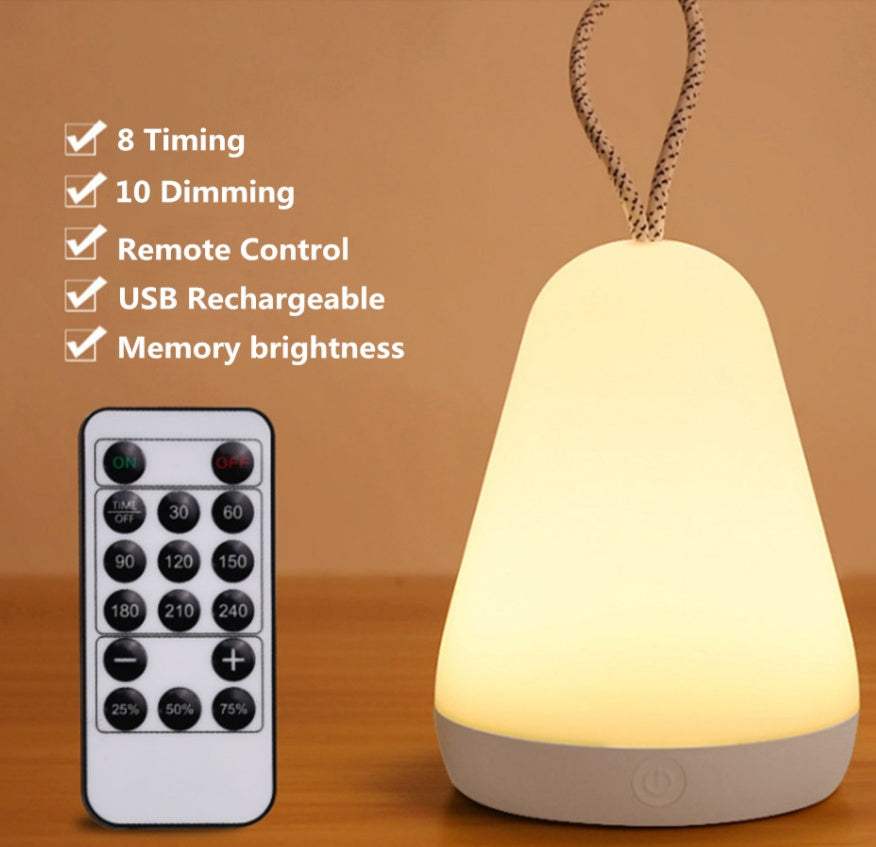 Mini lampă LED moale, diferite intensități, cu telecomandă