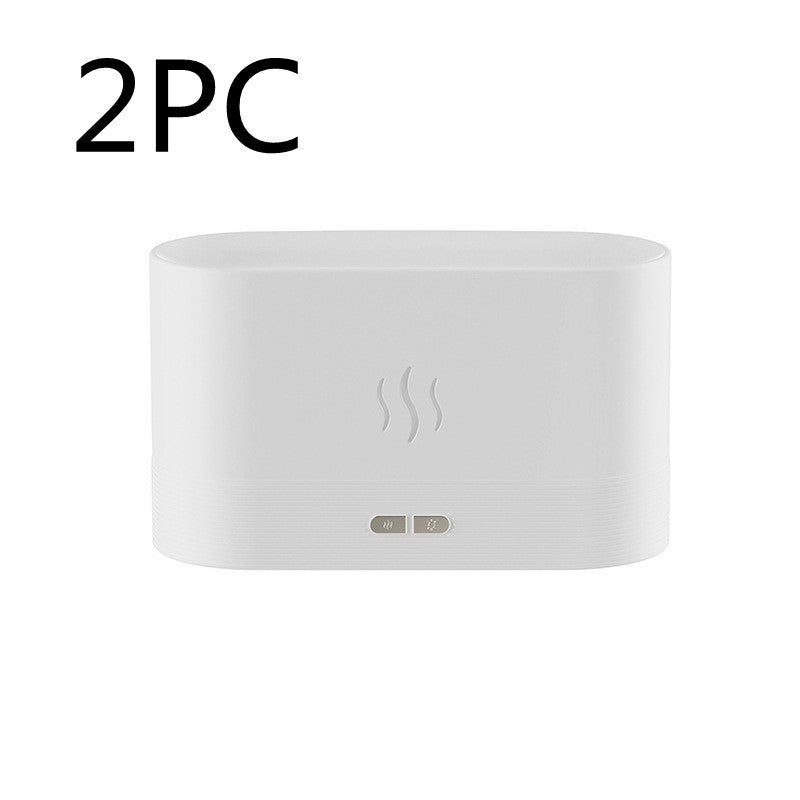Umidificator și difuzor de arome cu simulare de flacără cu LED multicolor