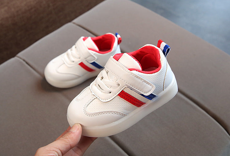 Adidași pentru copii cu lumină LED în pas