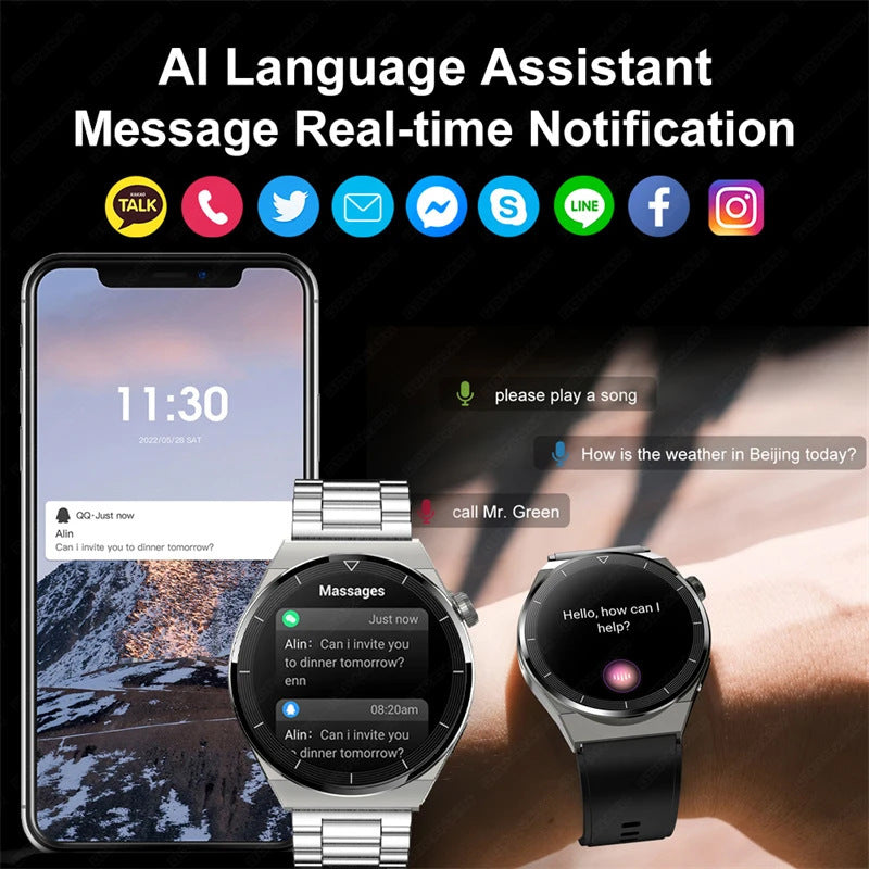 Ceas inteligent elegant/ cadran HD multifuncțional