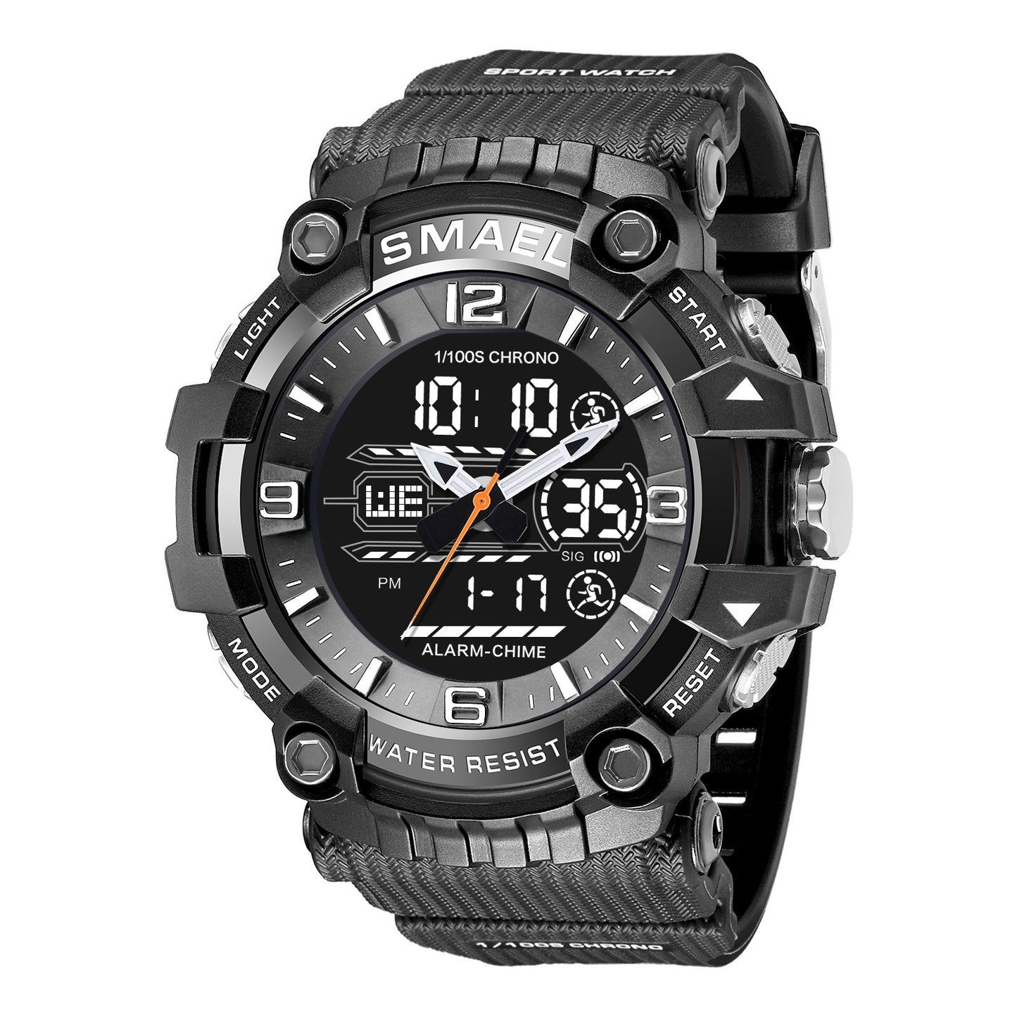 Ceas digital unisex rezistent la apa cu alarma