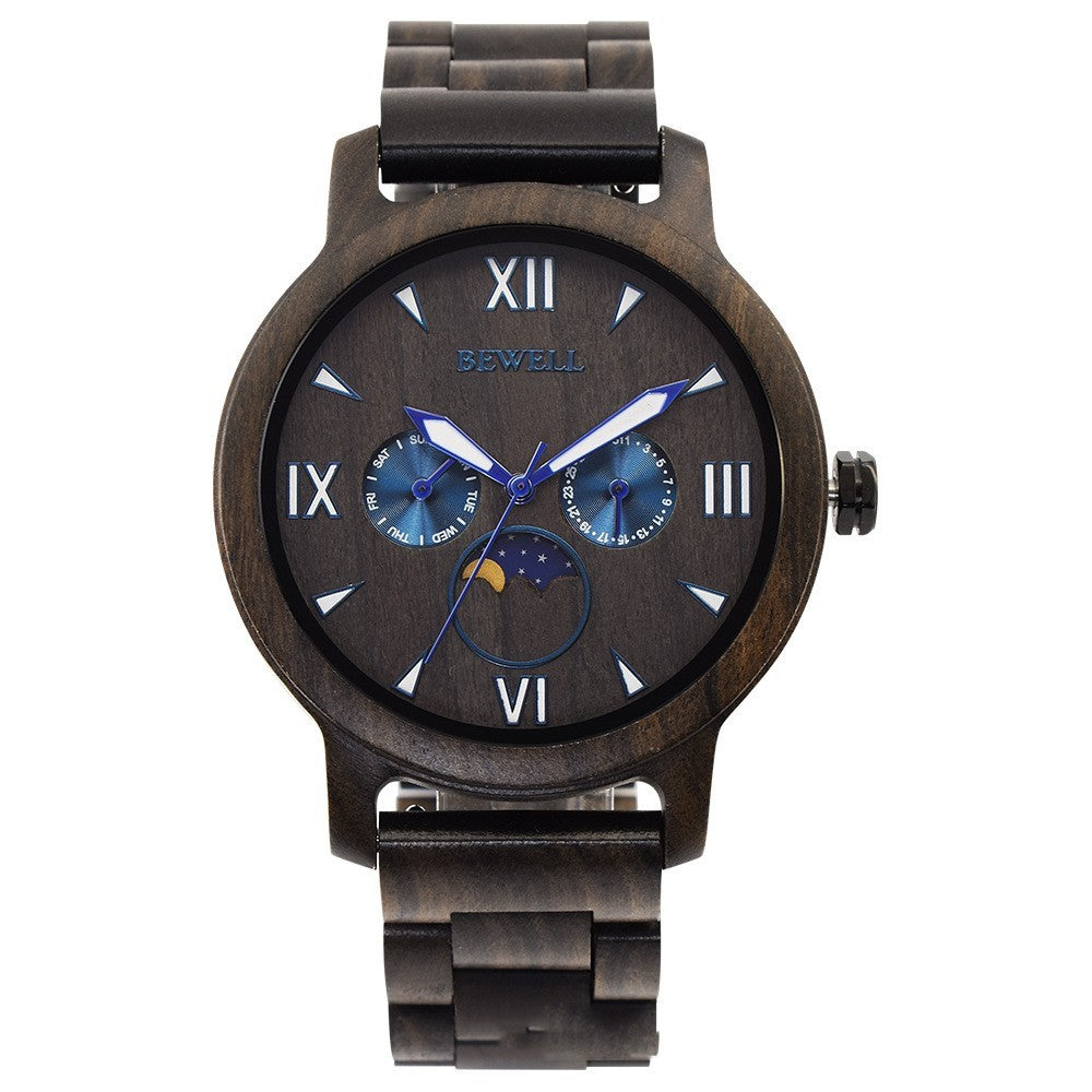 Ceas unisex din lemn cu quartz