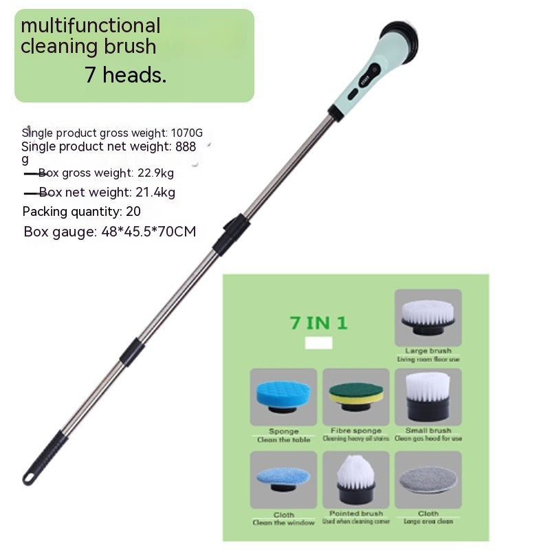 Perie electrică de curățare fără fir multifuncțională (3/9 funcții)