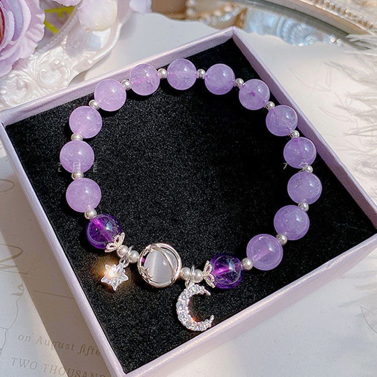 Bratara cu design feminin cu piatra sidefata usoara