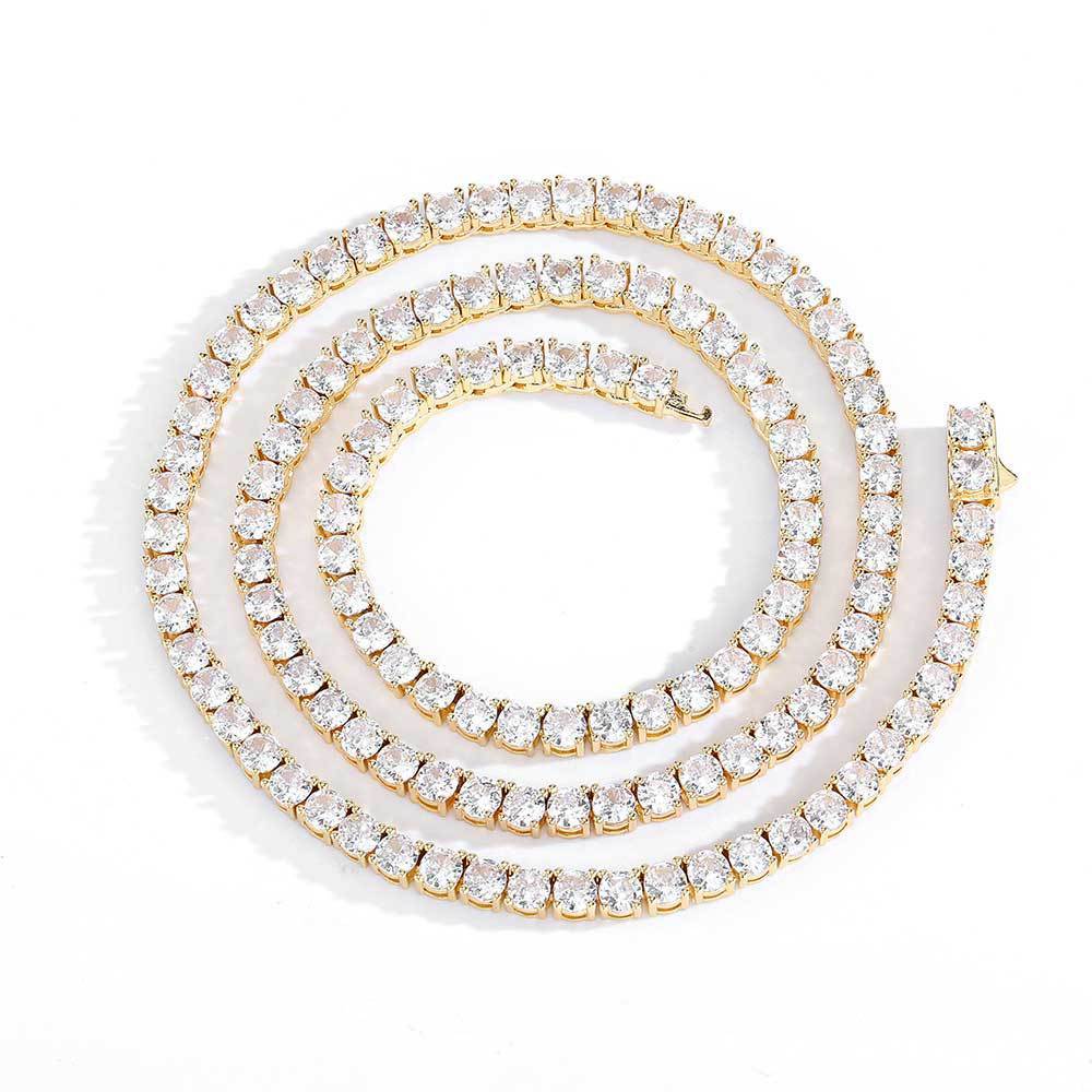 Colier/bratara model tenis din zircon