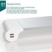 Suport pentru monitoare de computer, bază care economisește spațiu și ieșiri USB