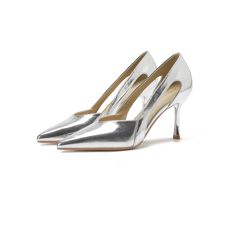 Women's shoes with heels, elegant
