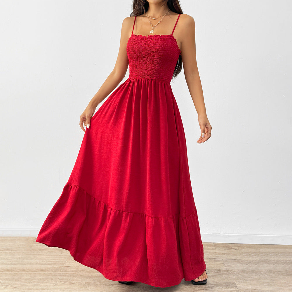 Rochie eleganta de dama cu bretele impletite