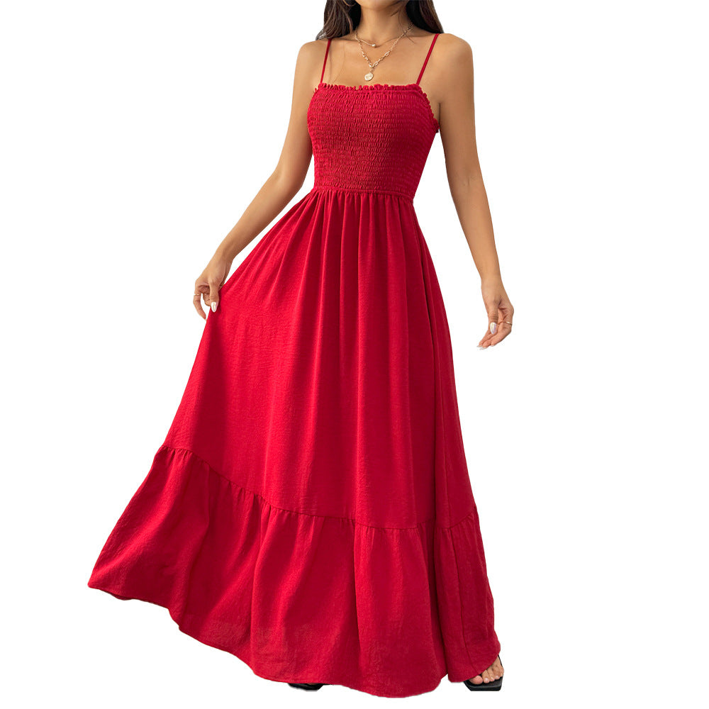Rochie eleganta de dama cu bretele impletite