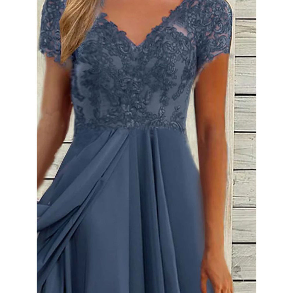 Rochie de damă din șifon de lungime medie