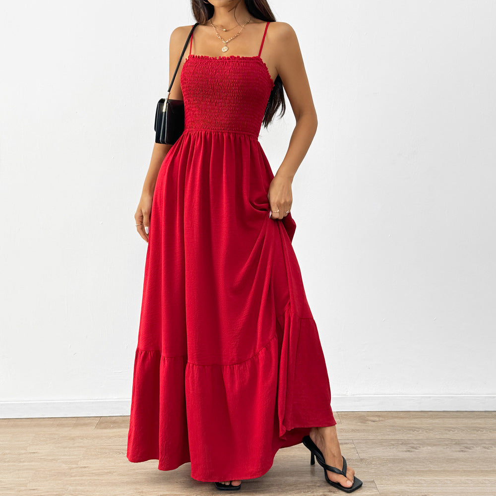Rochie eleganta de dama cu bretele impletite