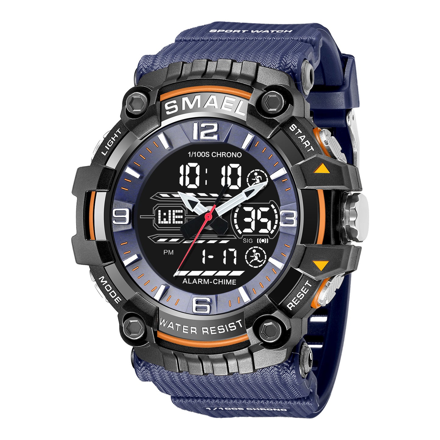Ceas digital unisex rezistent la apa cu alarma