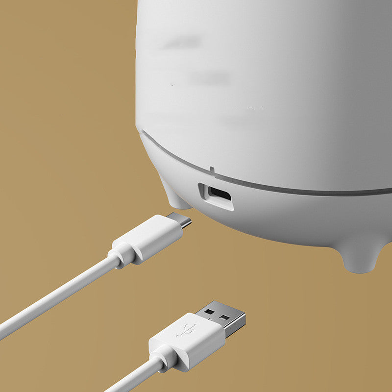 Umidificator și difuzor de aromă în formă de vulcan, lumină LED multicoloră