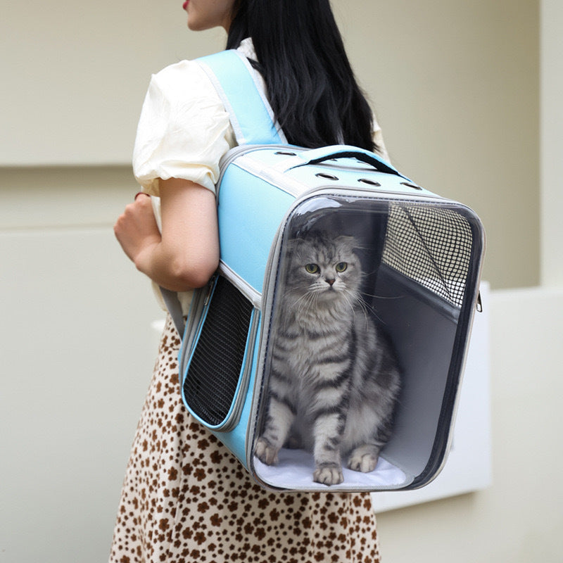 Rucsac transparent portabil pentru animalele de companie mici