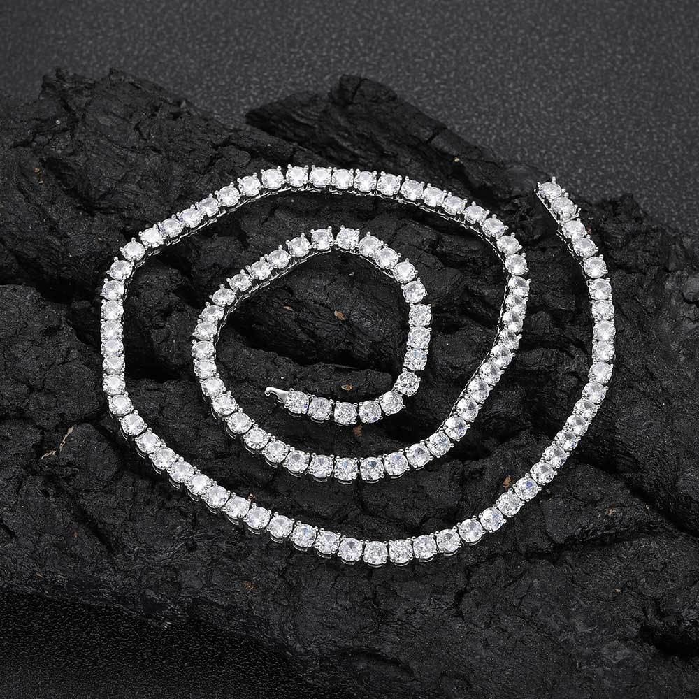 Colier/bratara model tenis din zircon