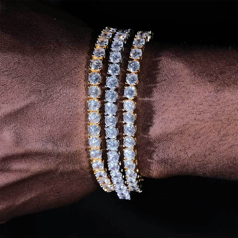 Colier/bratara model tenis din zircon