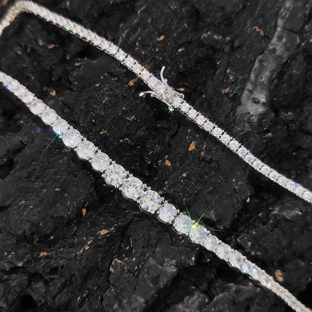 Colier/bratara model tenis din zircon