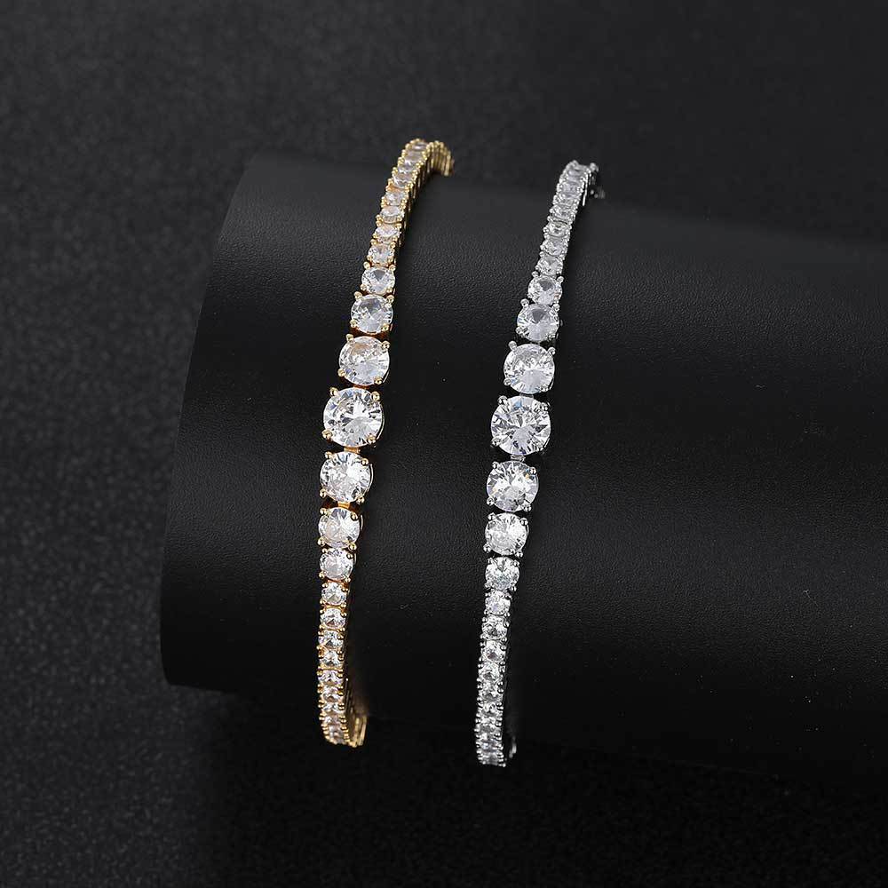 Colier/bratara model tenis din zircon