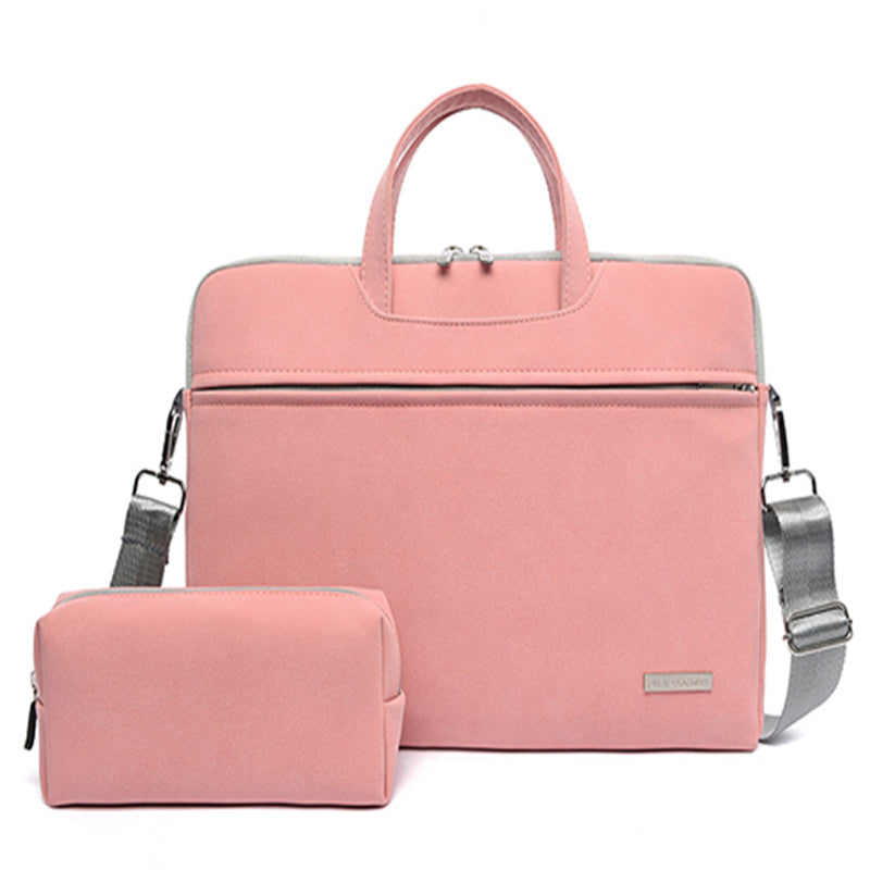 Borsa per laptop da donna in pelle