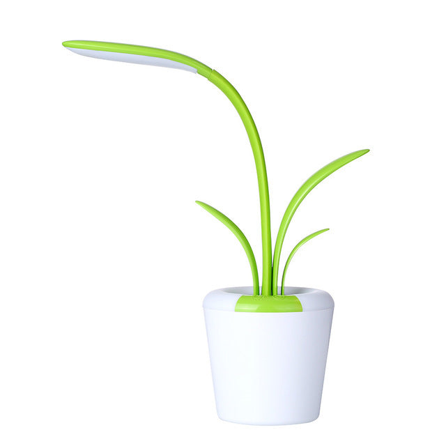 Plant-shaped LED lamp, USB