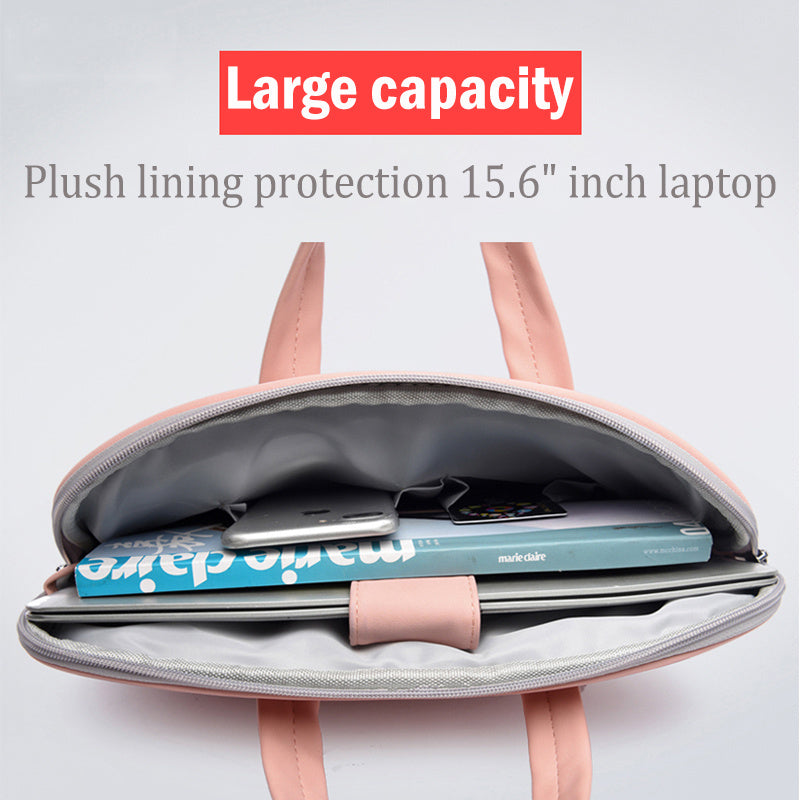 Borsa per laptop da donna in pelle