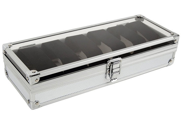 Aluminum watch box x6