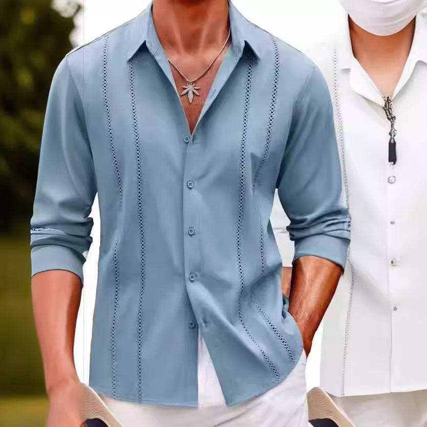 Camicia da uomo slim fit non stirabile di alta qualità