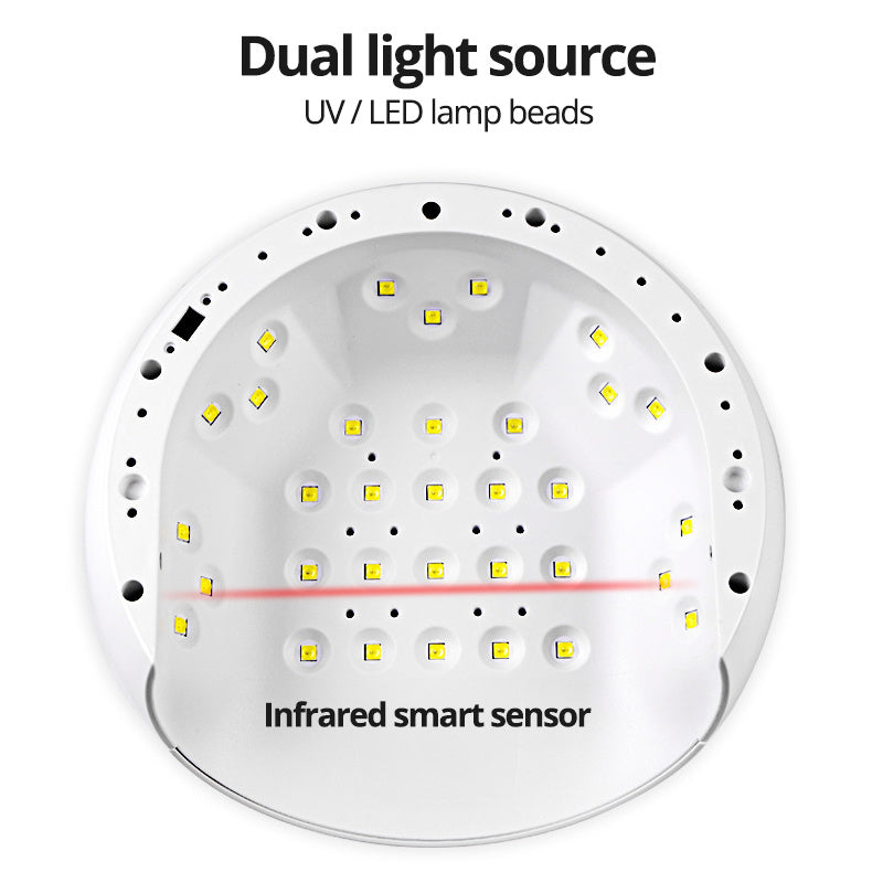 Lampada LED Asciugatura smalto, Display LCD