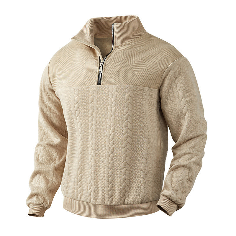 Men's Long Sleeve Jacquard Sweater