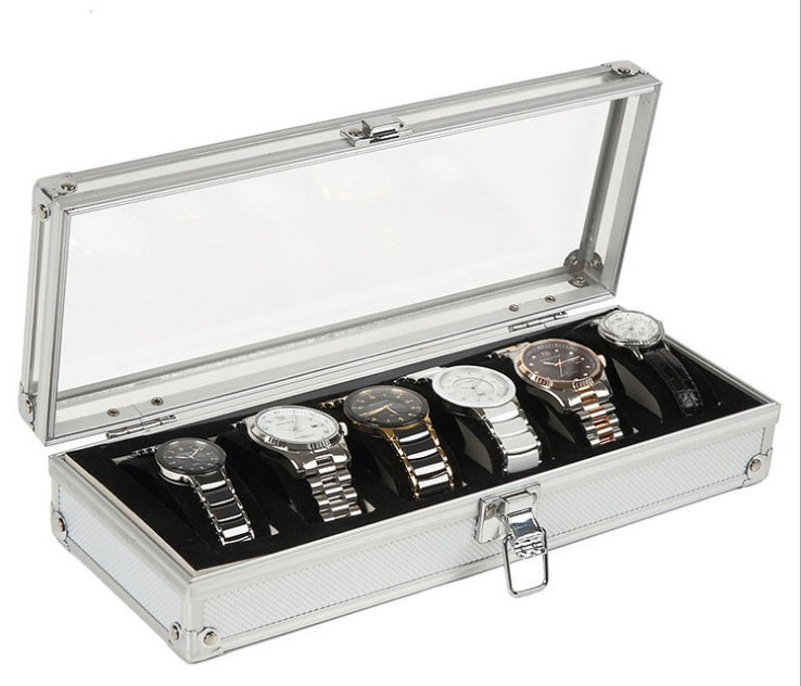 Aluminum watch box x6