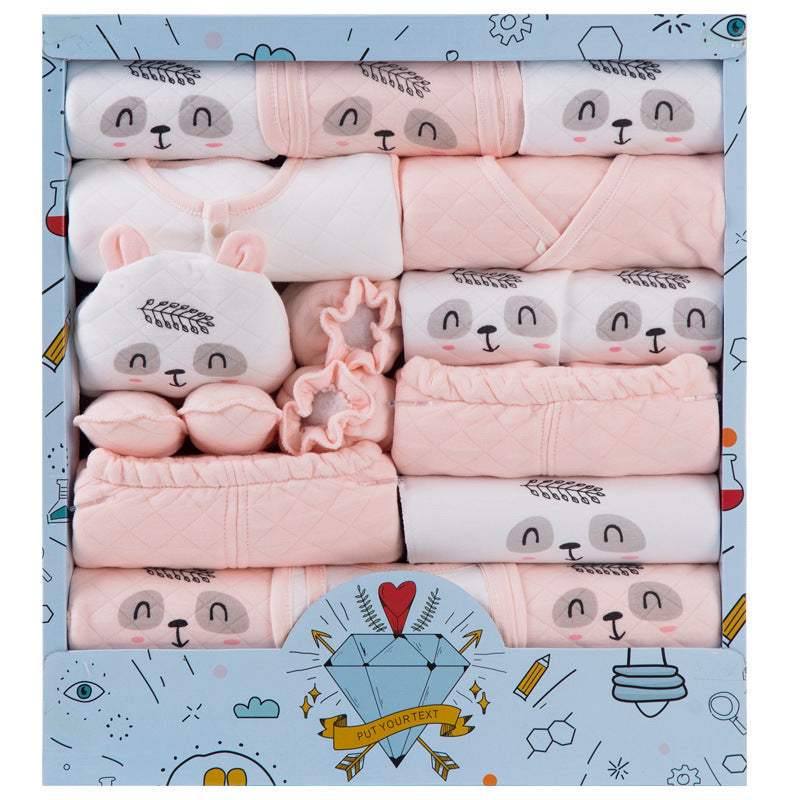 18pcs Cotton Baby Boy Gift Set with Baby Clothes