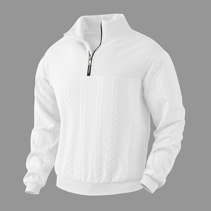 Men's Long Sleeve Jacquard Sweater